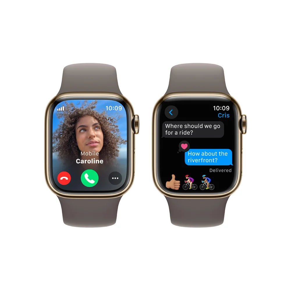 Apple Watch S9 Cellular 41 mm sport band S/M smart hodinky Gold/Clay