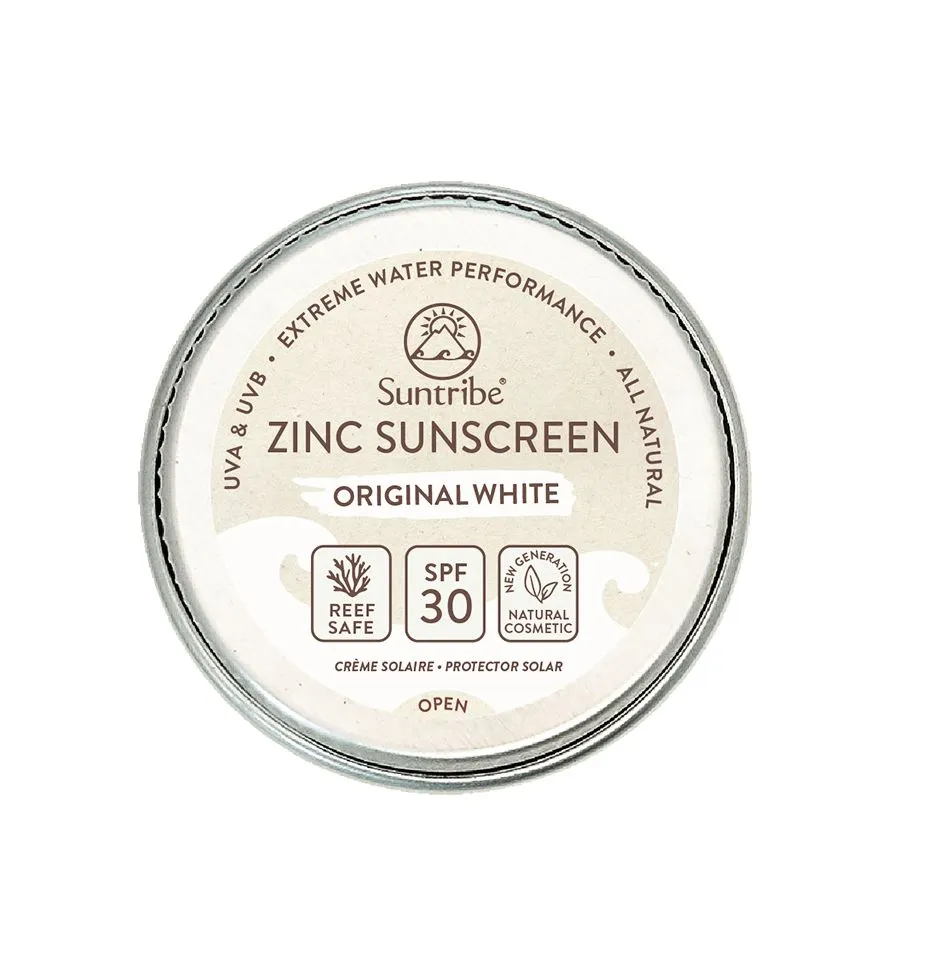 Suntribe Přírodní opalovací krém se zinkem Obličej&Sport bílý SPF30 15 g