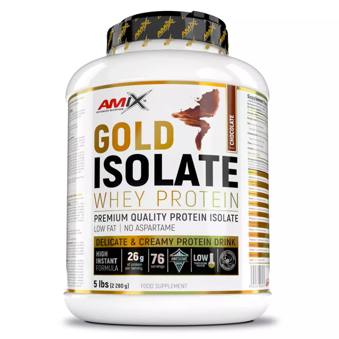 Amix Nutrition Gold Whey Protein Isolate 2280g - banán 2280g banana