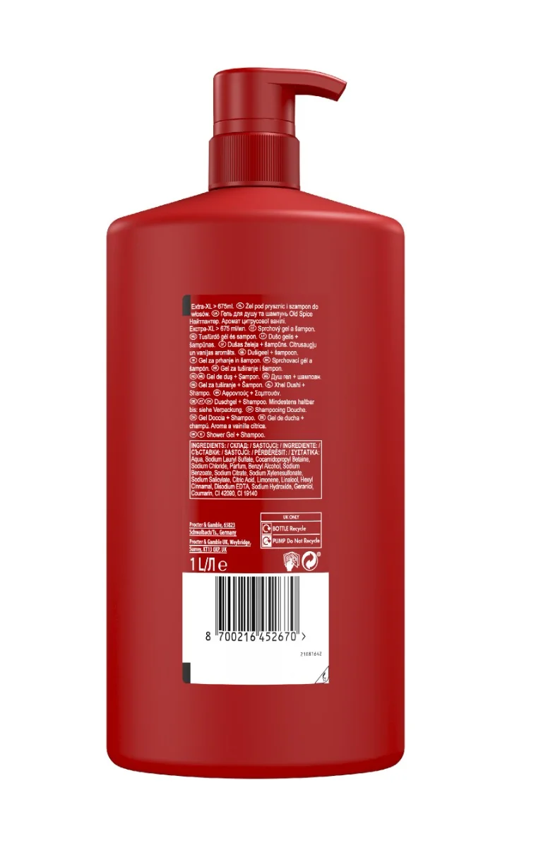 Old Spice Night Panther Pánský sprchový gel 3v1 1000 ml