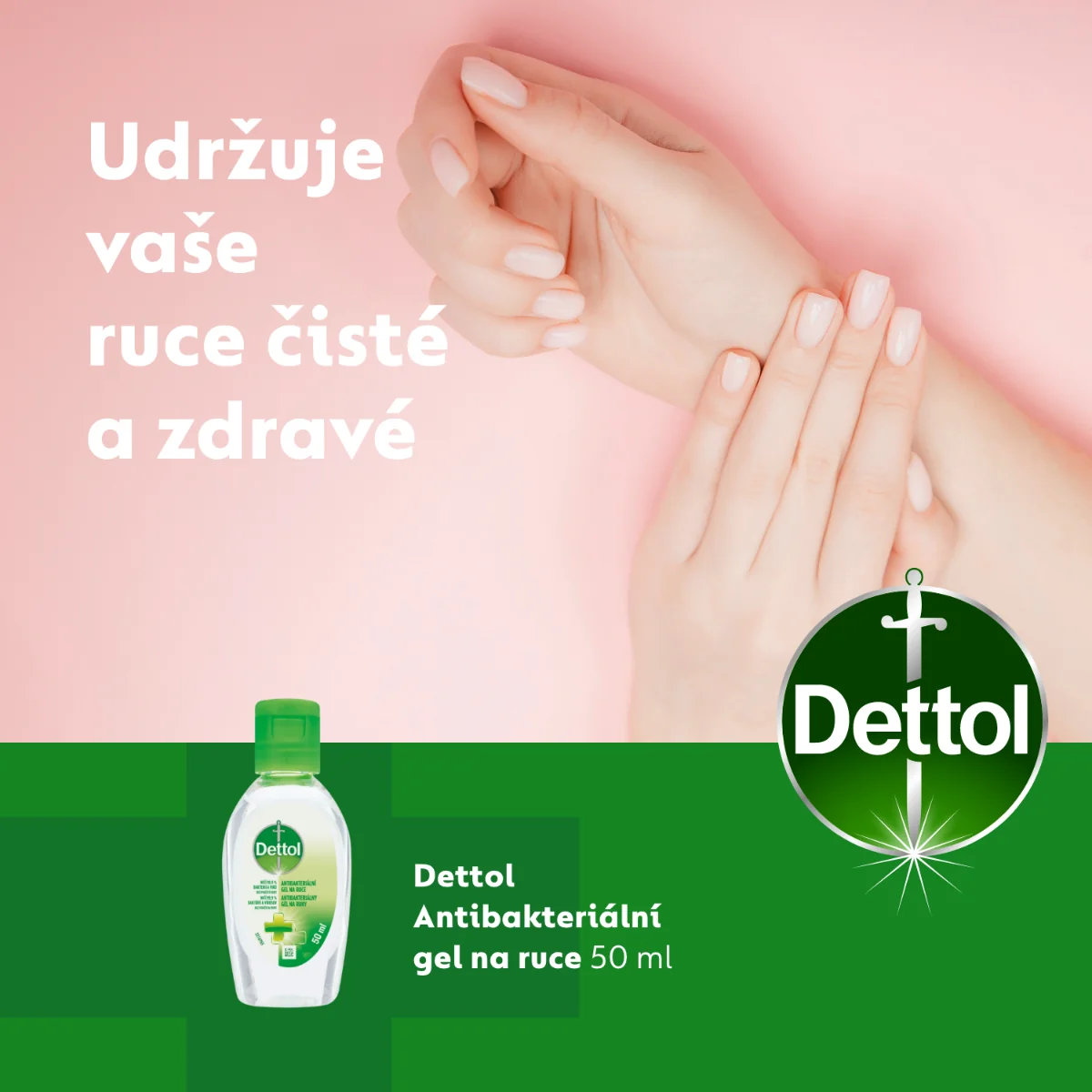 Dettol Antibakteriální gel na ruce 50 ml