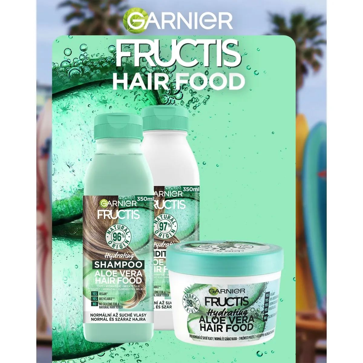 Garnier Fructis Hair Food Aloe Vera šampon 350 ml