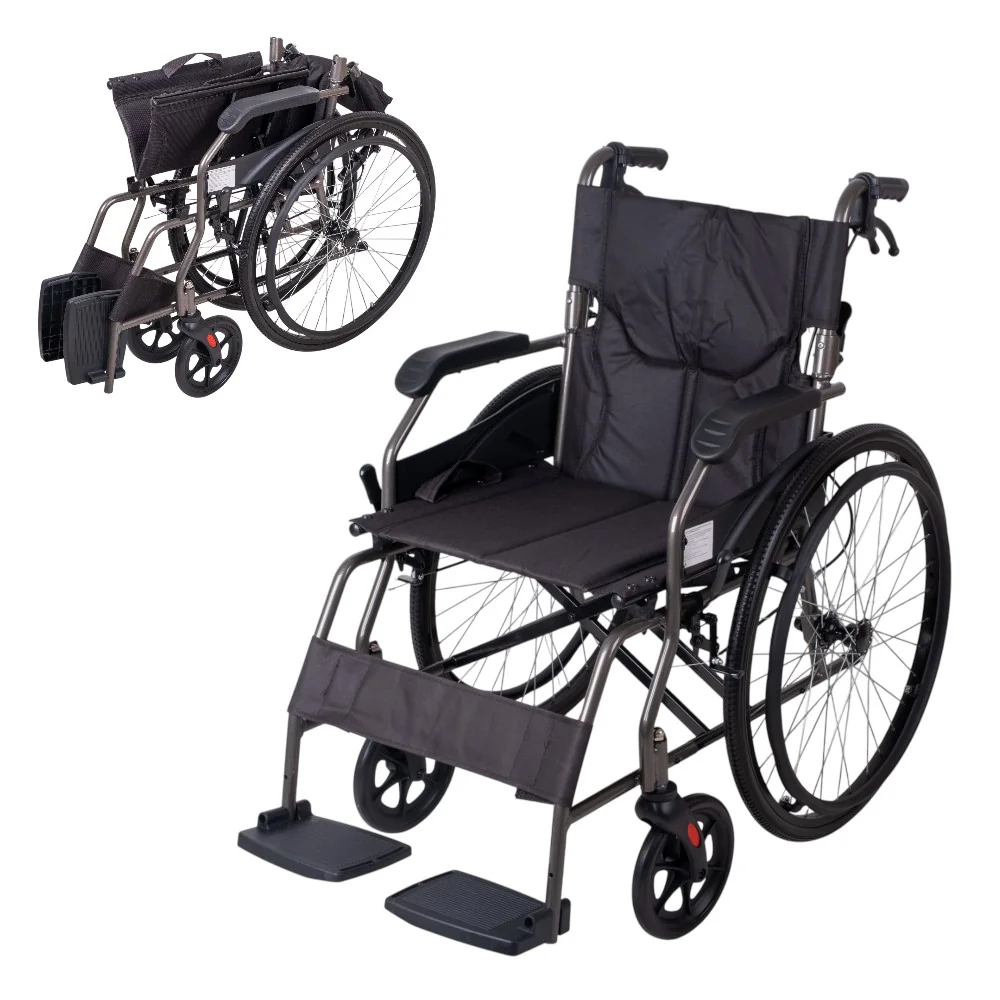 inSPORTline Mechanický skládací invalidní vozík inSPORTline Jakesully odlehčený