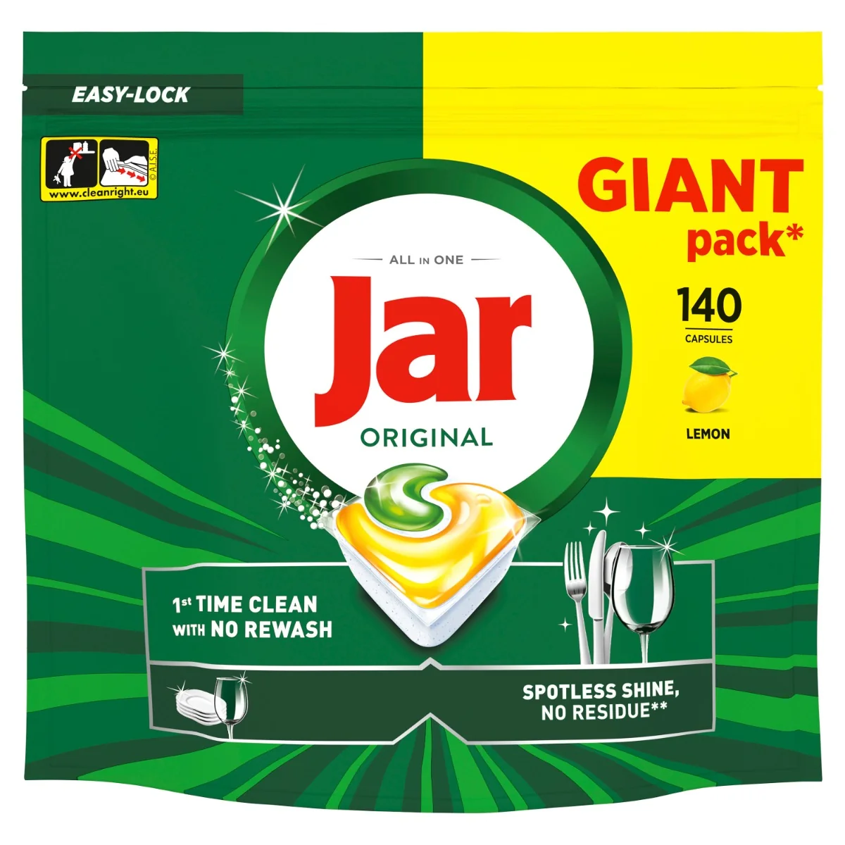 Jar Original Lemon kapsle do myčky 140 ks