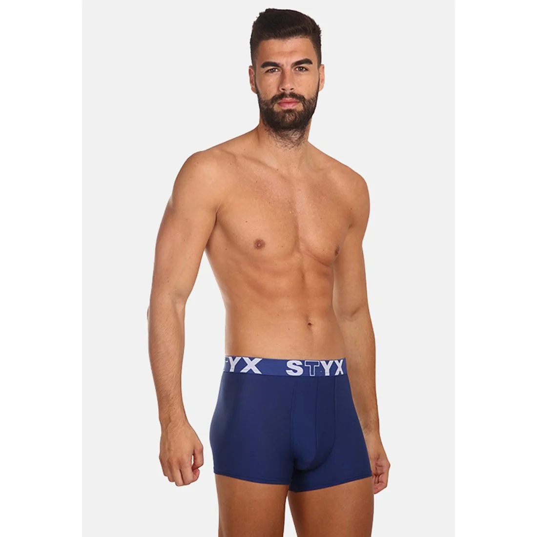 Styx Pánské boxerky sportovní guma tmavě modré (G968) L