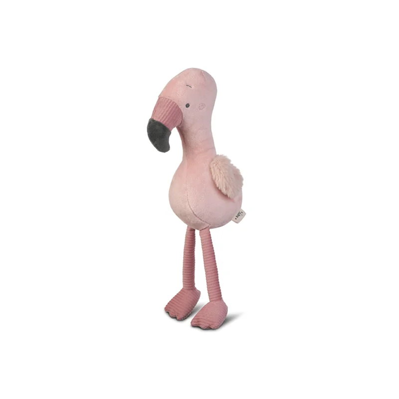 Saro Baby plyšová hračka Jungle Party Longlegs Flamingo 
