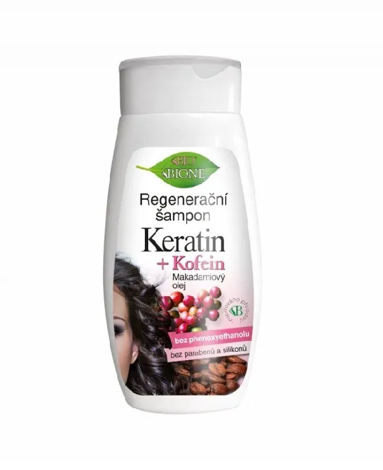 BIO BIONE Keratin + Kofein Regenerační šampon 260 ml