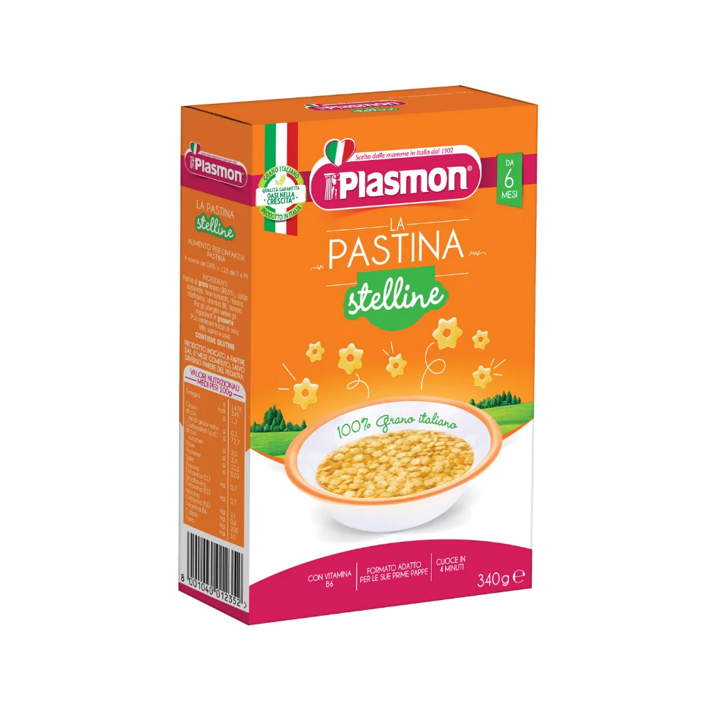 Plasmon Těstoviny pšeničné Stelline hvězdičky 6m+ 340 g