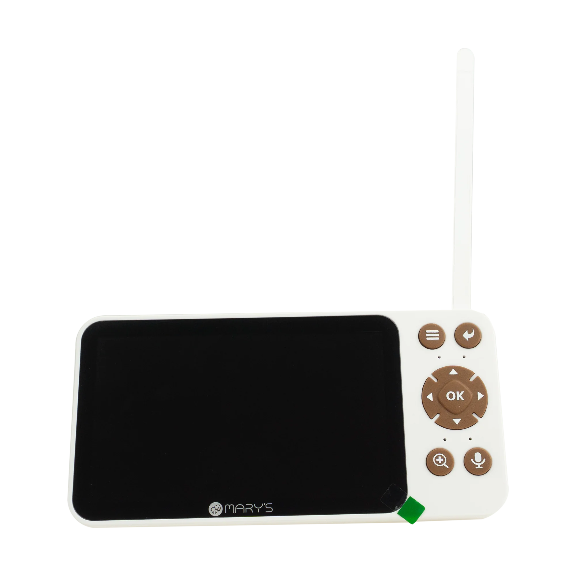 MARY’S Dětská chůvička 2v1 s kamerou a LCD displejem, s WiFi / TUYA - medvídek, hnědá