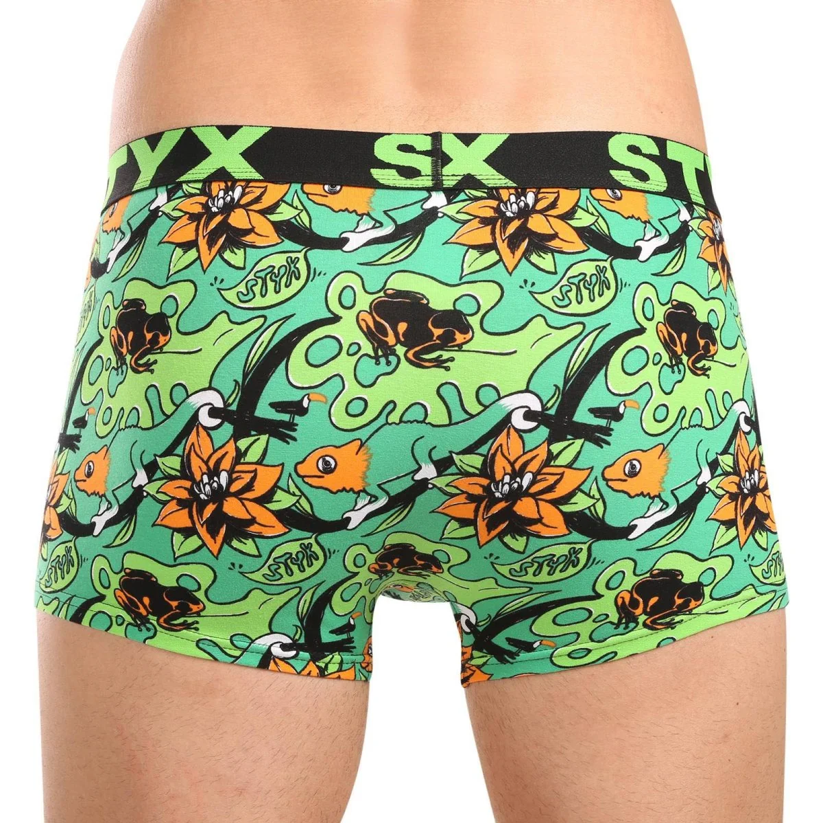 Styx 3PACK pánské boxerky art sportovní guma vícebarevné (3G15780) L