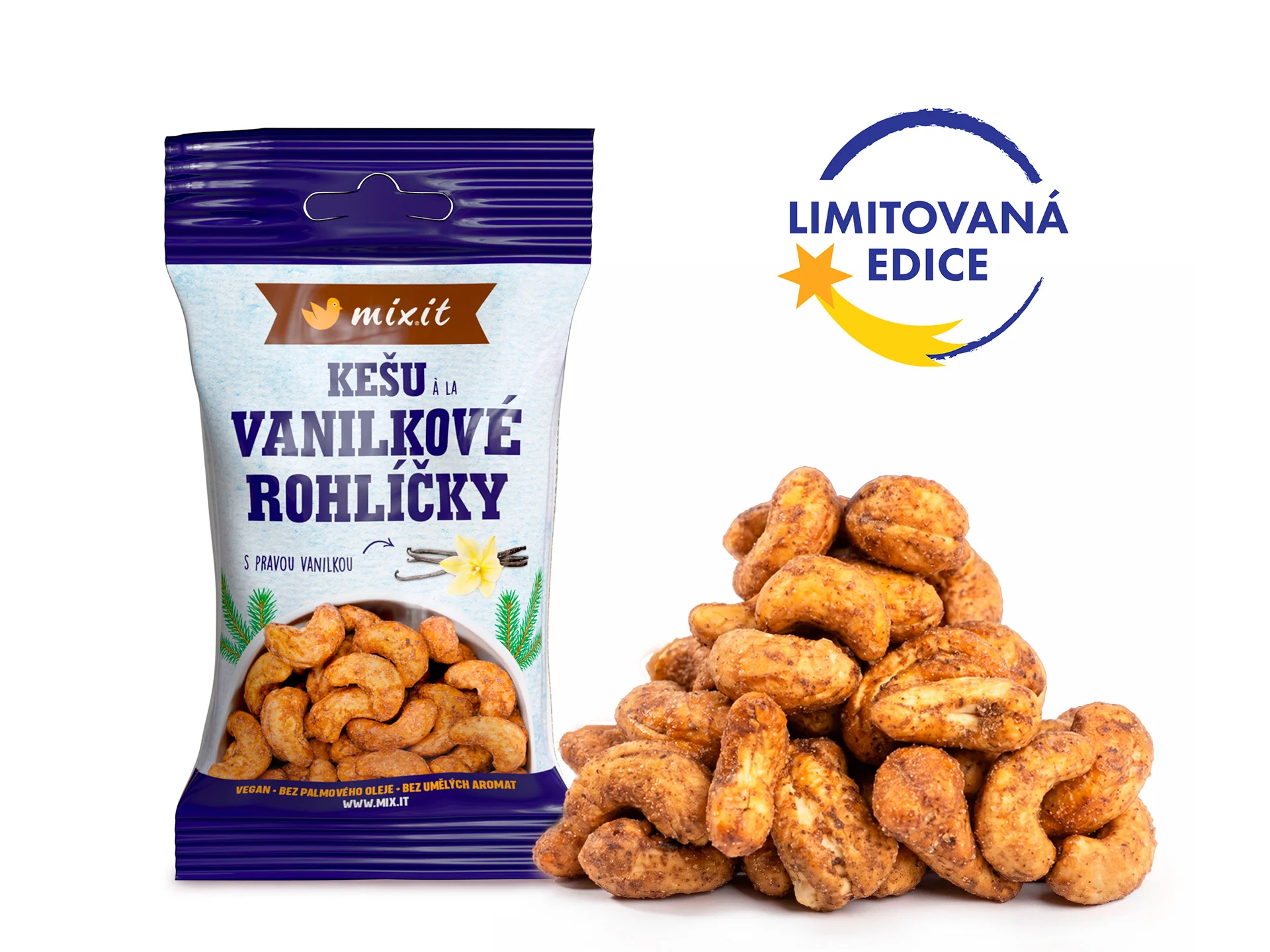 MIXIT Kešu a la vanilkové rohlíčky 60 g