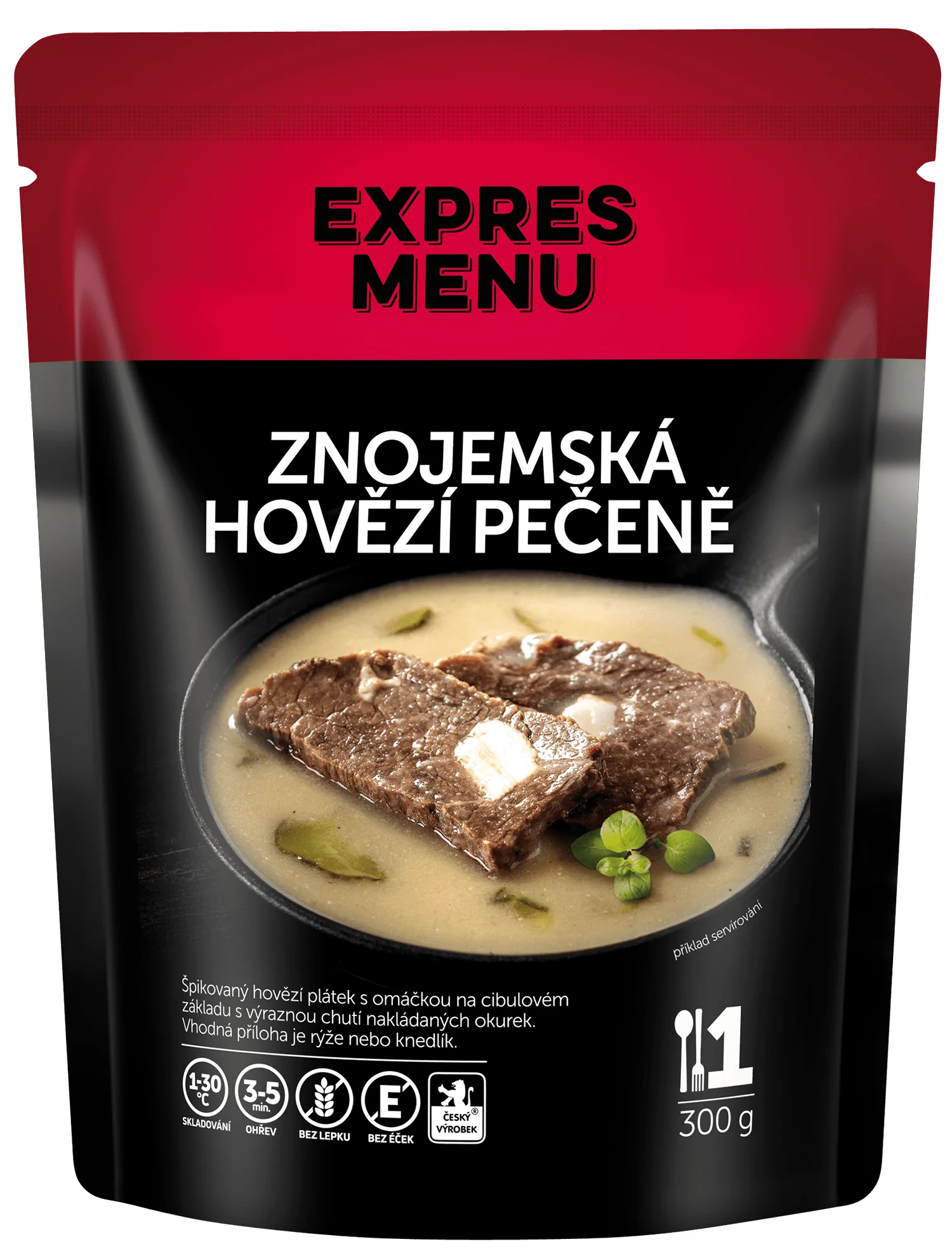 EXPRES MENU Znojemská hovězí pečeně 300 g (1 porce)