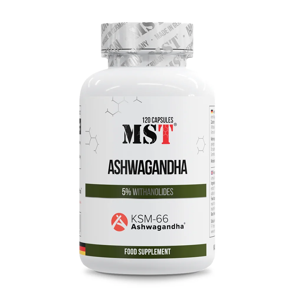 MST Nutrition Ashwagandha KSM-66 120 cps