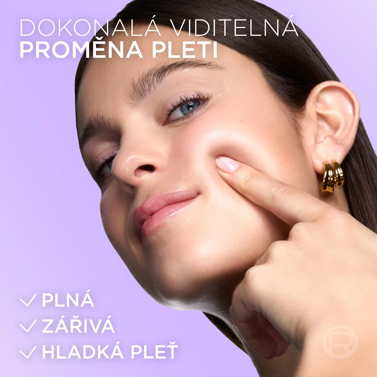 Loréal Paris Revitalift Filler Glass Skin hydrogelová rozjasňující maska 1 ks