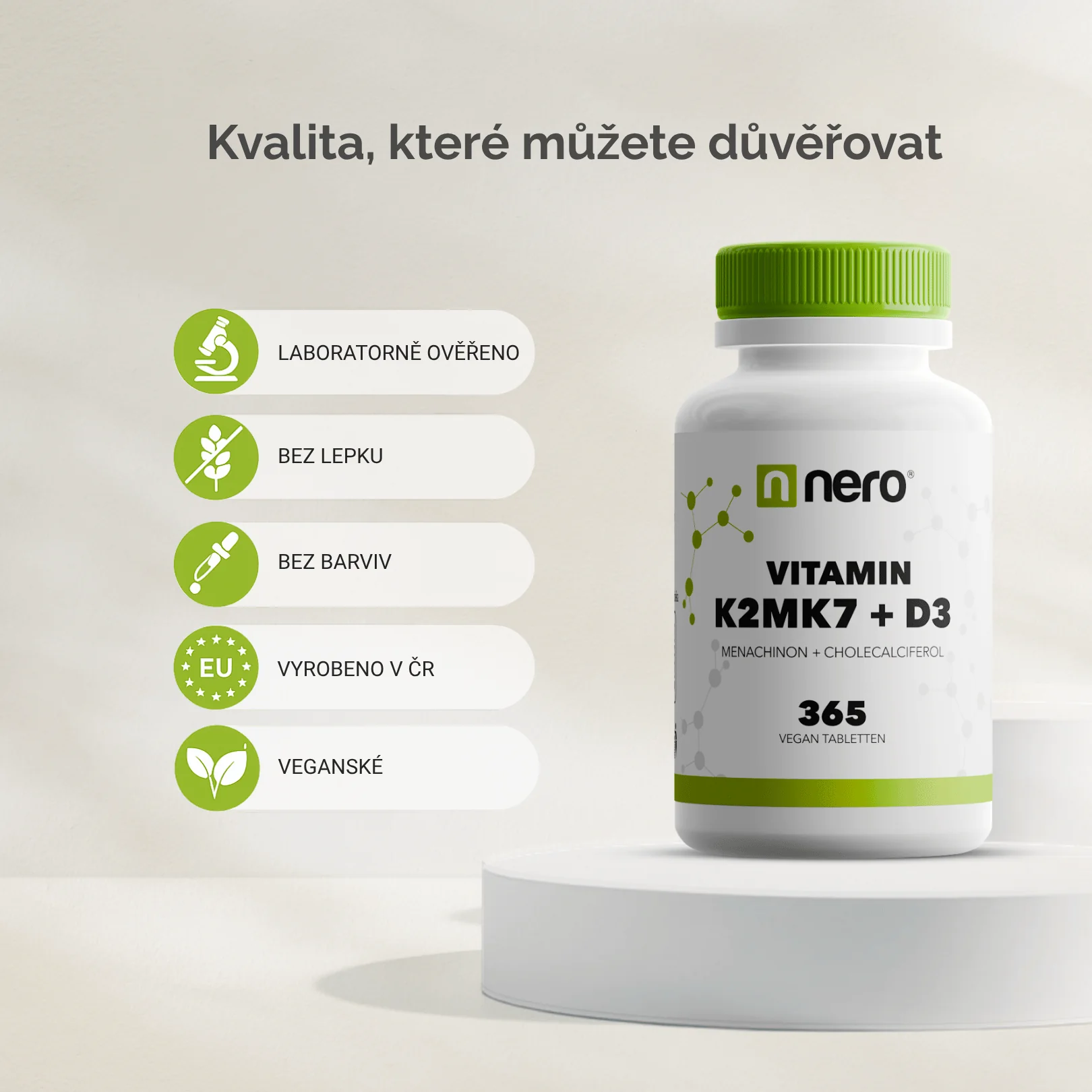 NERO Vitamin K2MK7+D3 365 tablet