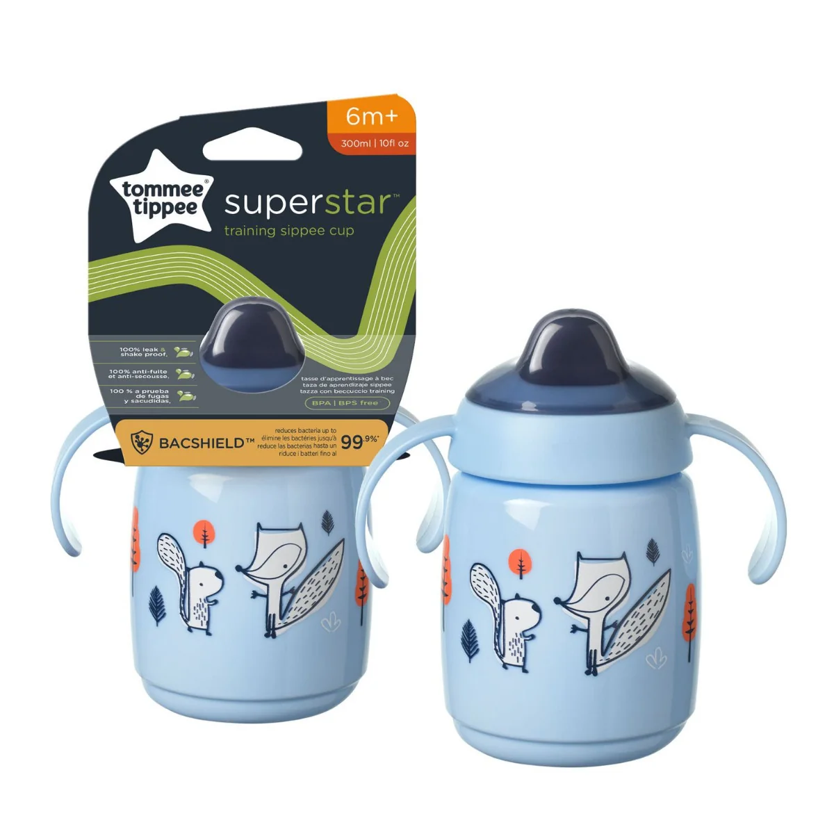 Tommee Tippee Superstar Sippee Netekoucí Hrnek, Modrý 6m+ 300 ml Blue 1 ks