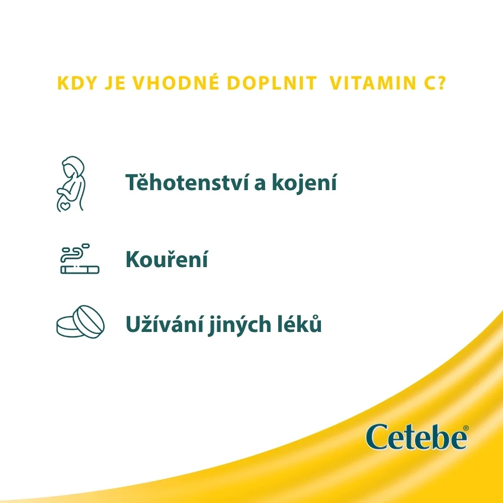 Cetebe Vitamin C 500 mg s postupným uvolňováním 60 kapslí