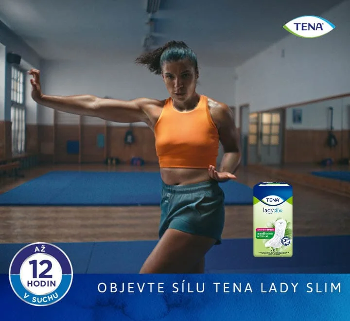 Objevte sílu Tena Lady Slim. Tena Lady Slim Normal inkontinenční vložky 12 ks Objevte sílu Tena Lady Slim. Tena Lady Slim Normal inkontinenční vložky 12 ks