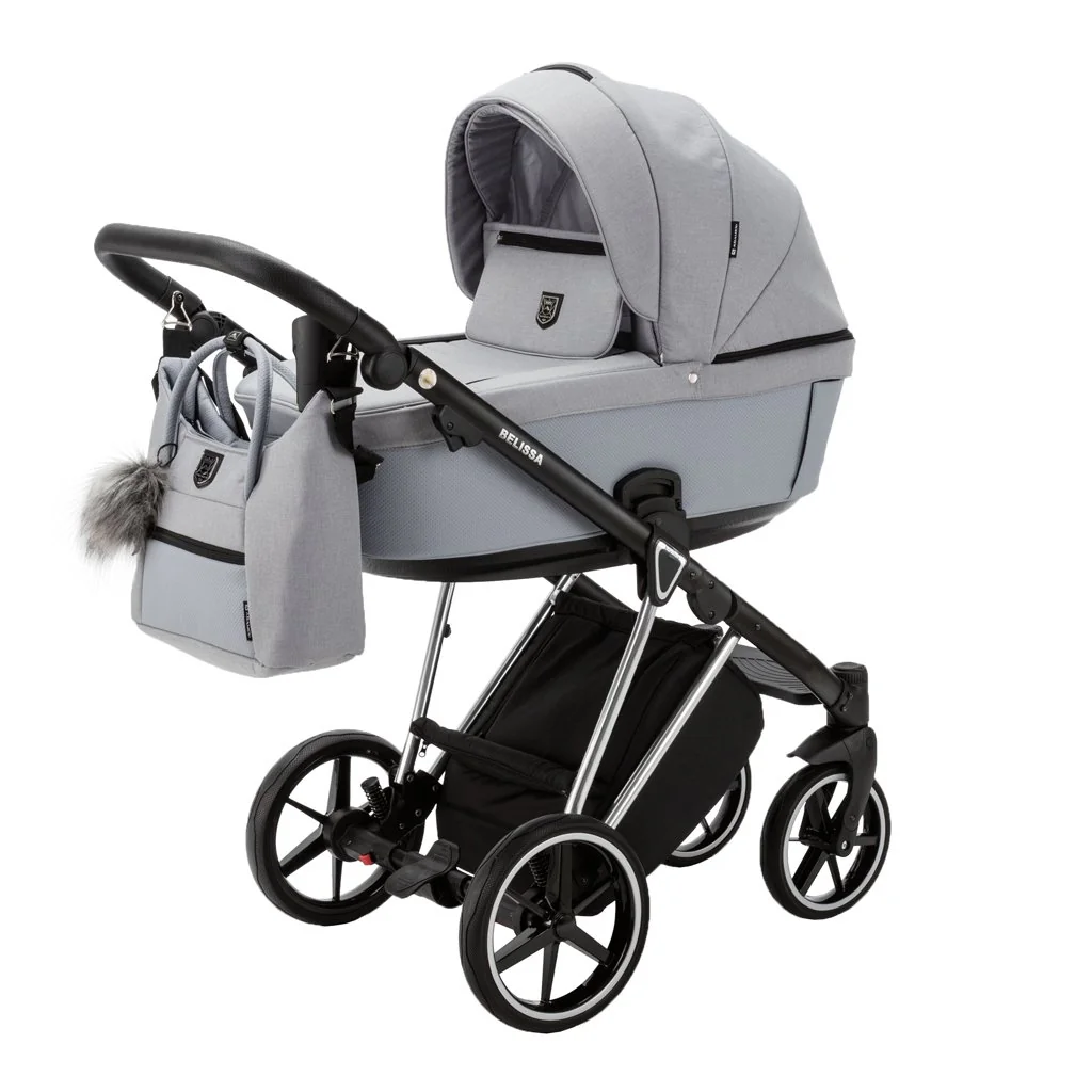 ADAMEX Kočárek kombinovaný Belissa Special Edition Grey/Silver