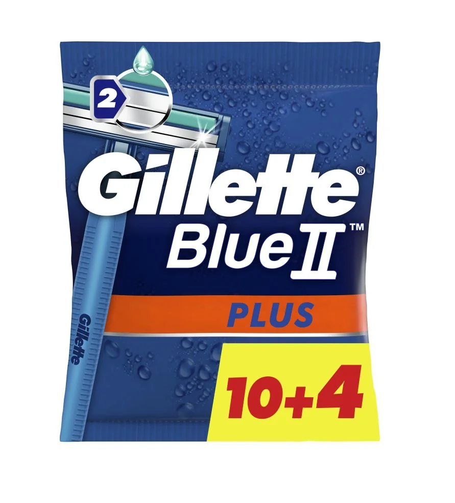 Gillette Blue2 Plus pánské jednorázové holítko 10+4 ks