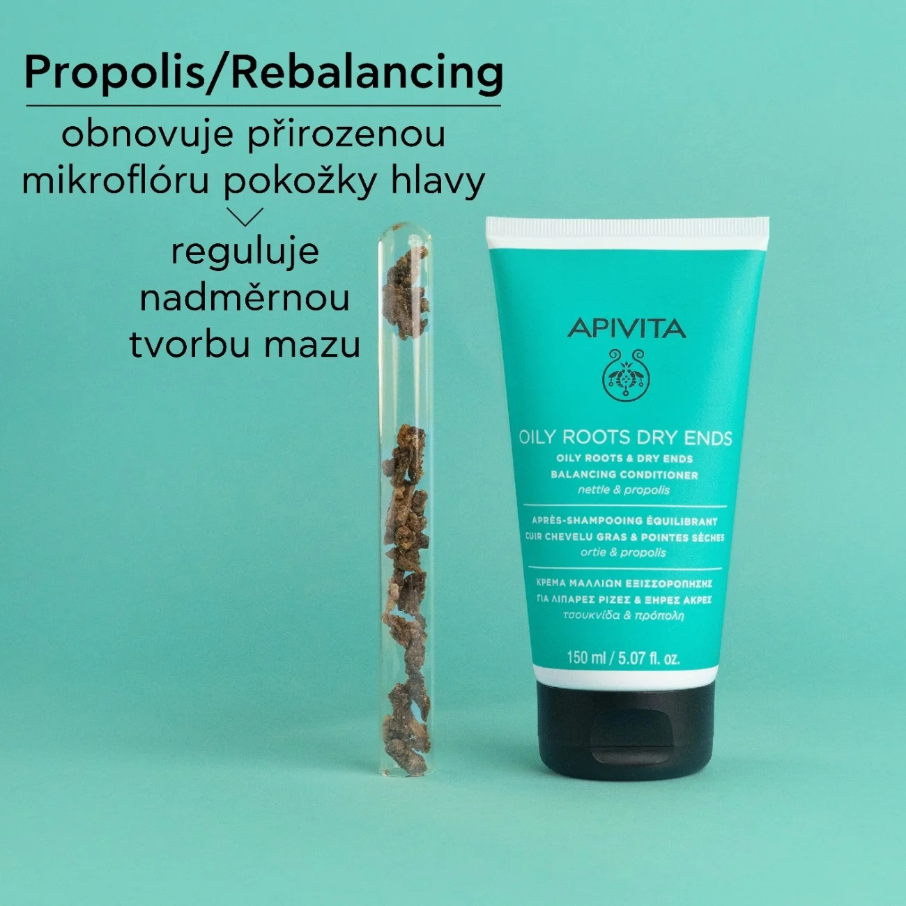 APIVITA Oily Roots Dry Ends kondicionér na mastné kořínky a suché konečky 150 ml