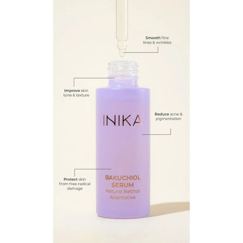 Inika Organic Vyhlazující sérum s bakuchiolem 30 ml