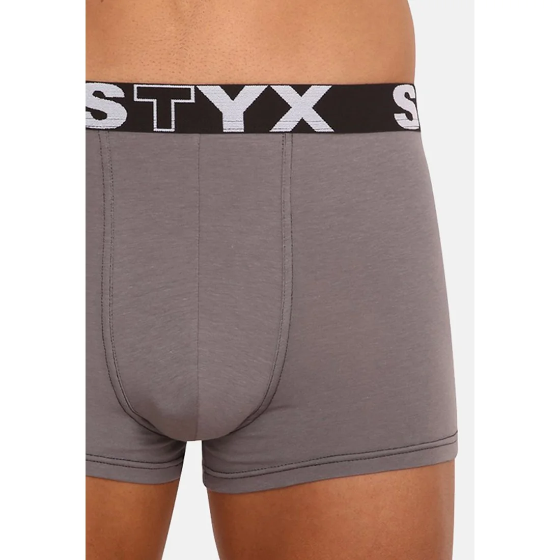 Styx Pánské boxerky sportovní guma tmavě šedé (G1063) XXL