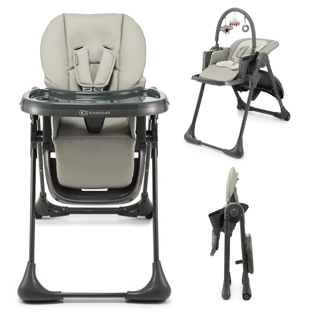 Kinderkraft Židlička jídelní Tummie grey