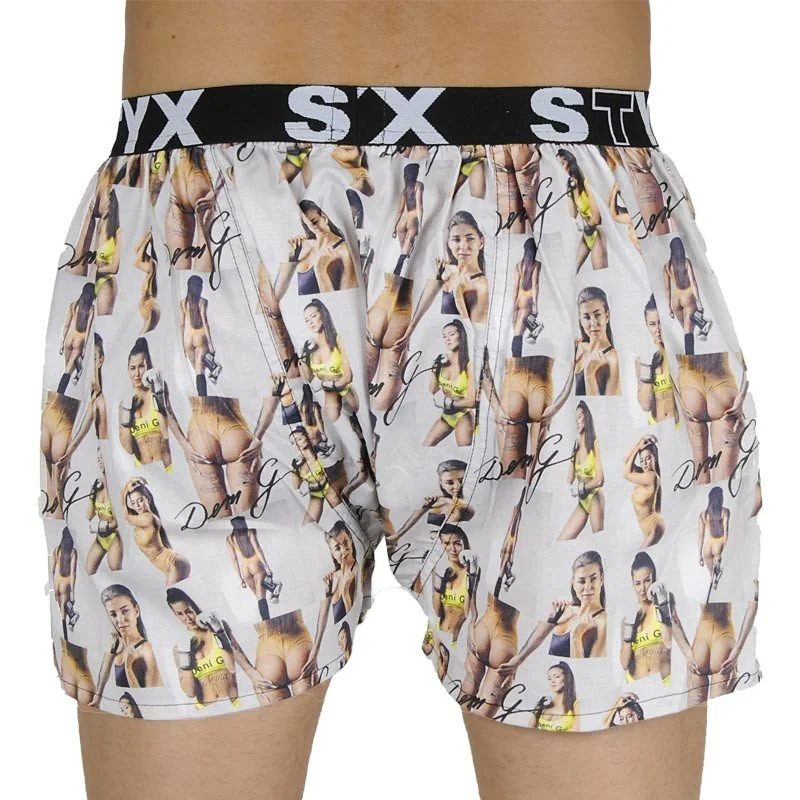 Styx Pánské trenky art sportovní guma - Deni G - limitovaná edice (B1159) M