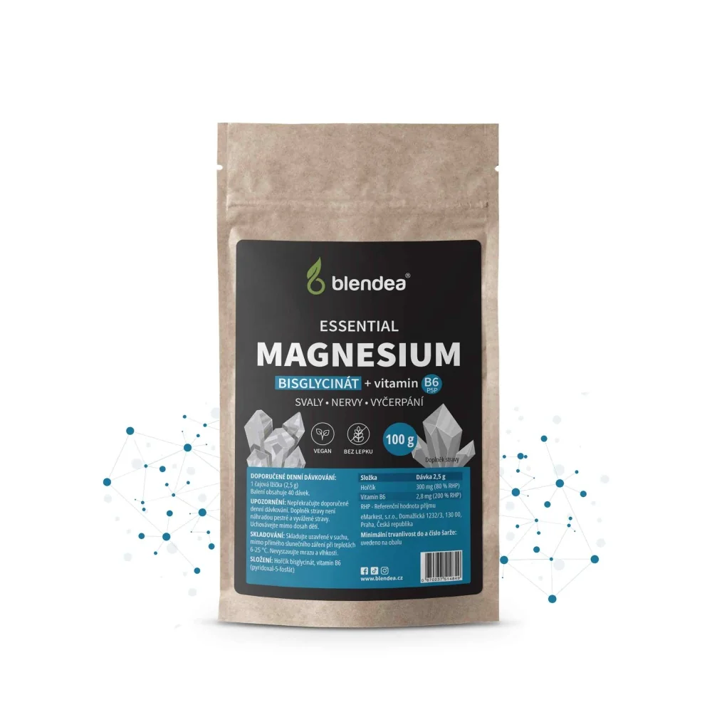 Blendea Magnesium + vitamin B6 prášek 100 g