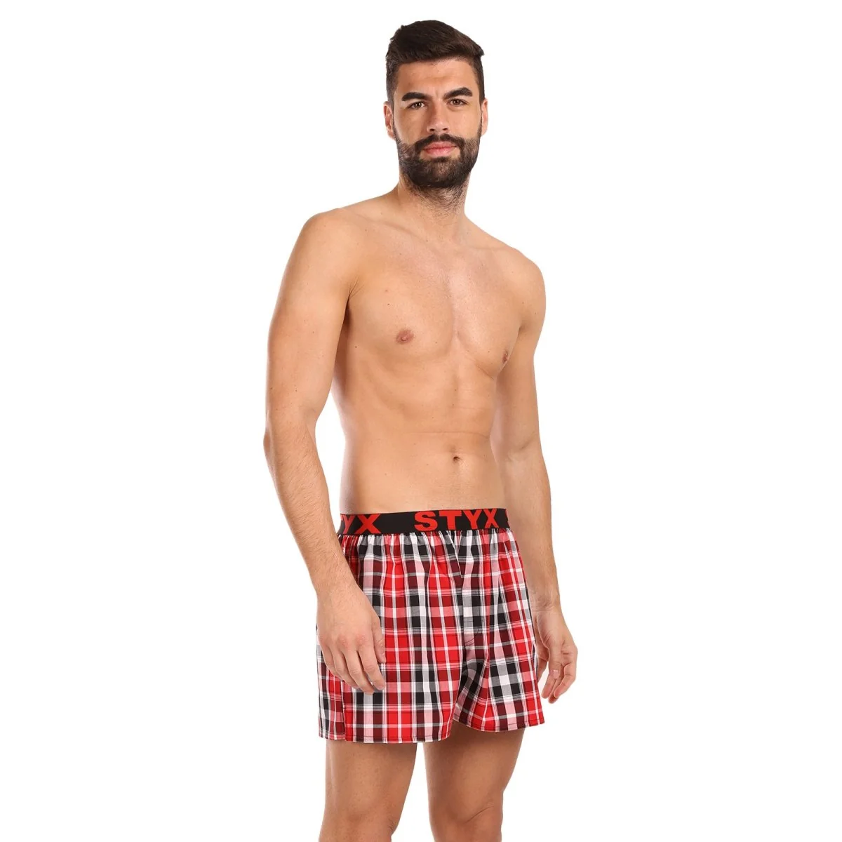 Styx Pánské trenky sportovní guma vícebarevné (B1035) XL