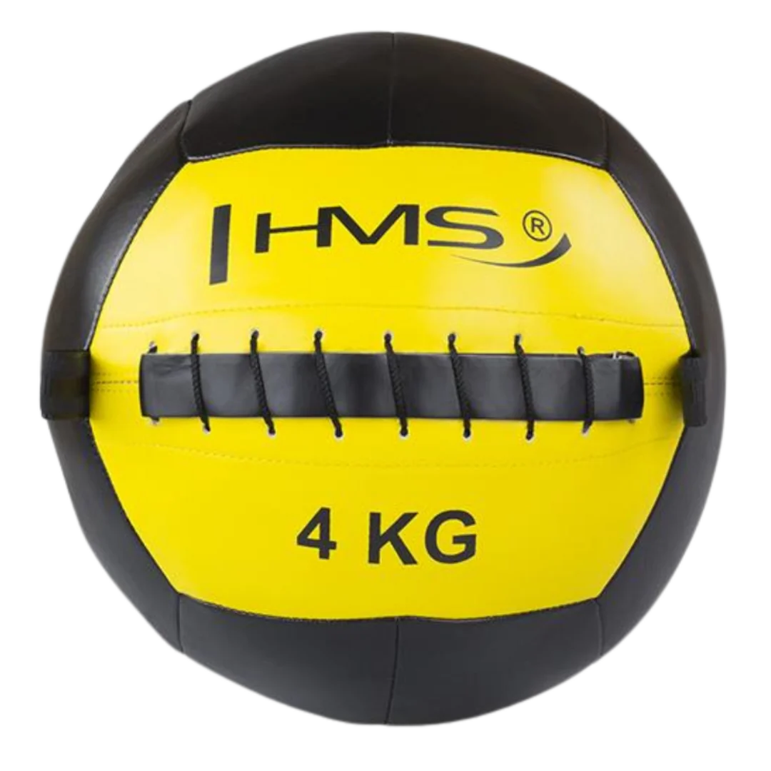 HMS Posilovací míč WLB žlutý - 4kg