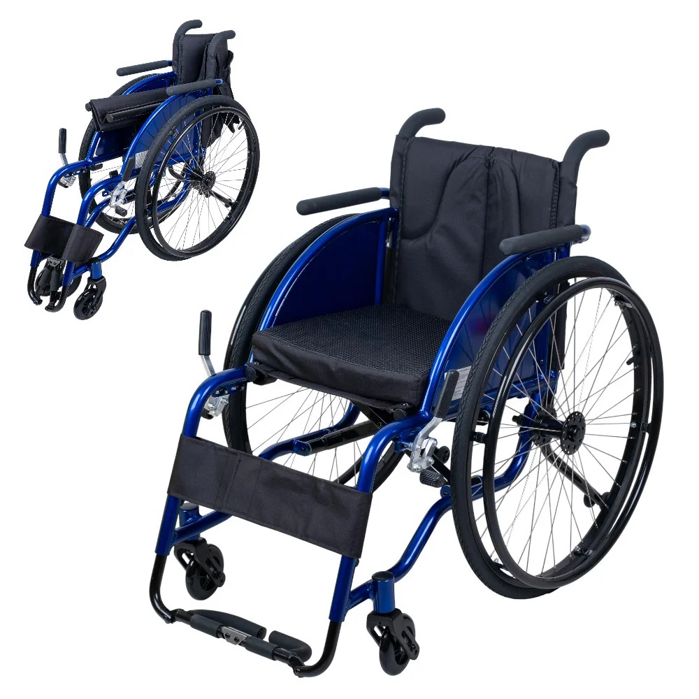 inSPORTline Mechanický skládací sportovní invalidní vozík inSPORTline Brenstark odlehčený