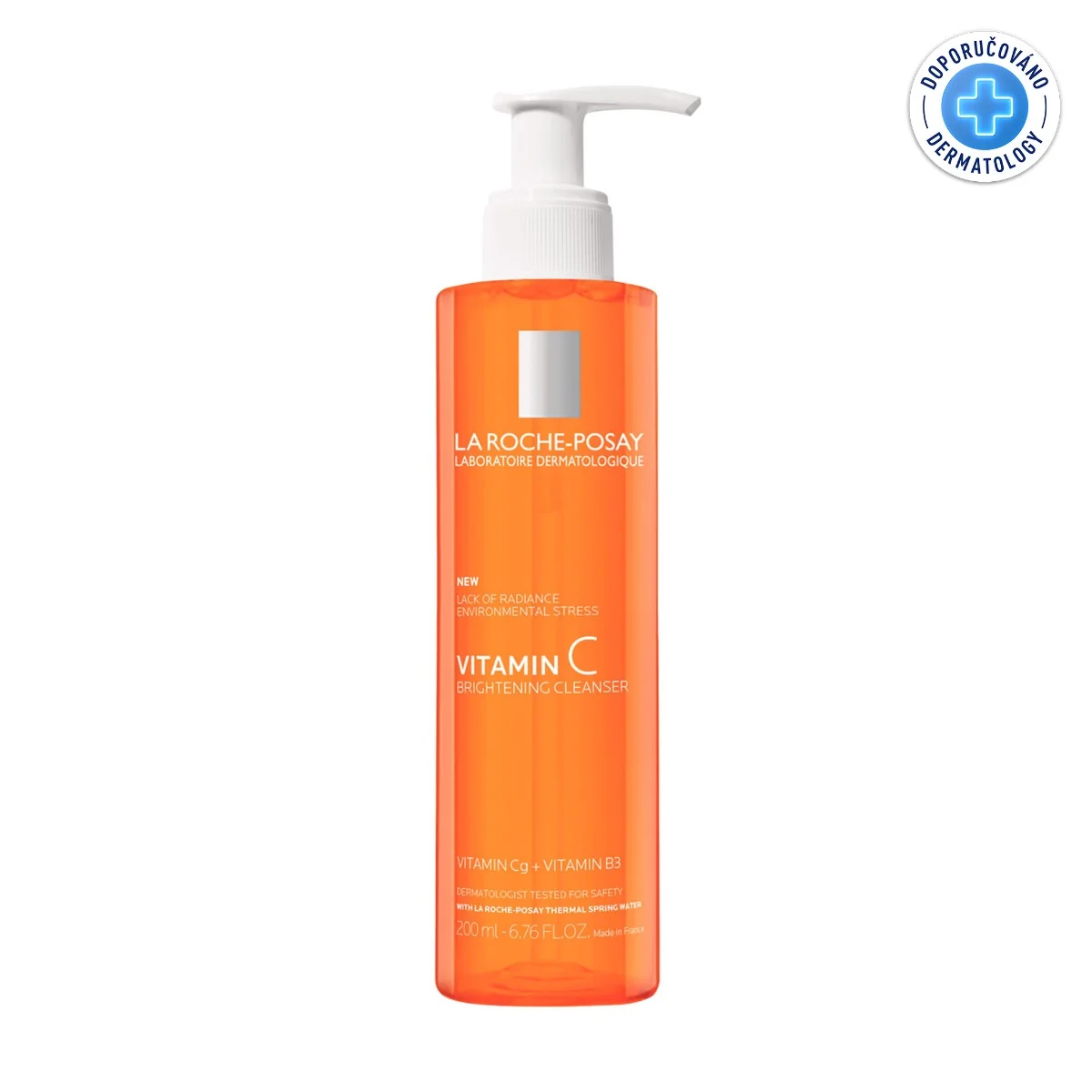 La Roche-Posay Pure Vitamin C pěnivý čisticí gel na rozjasnění pleti 200 ml
