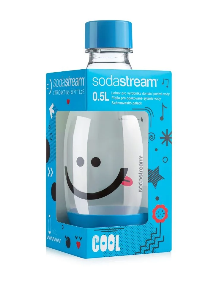 SODASTREAM Lahev dětská 0,5 l 1 ks smajlík modrá
