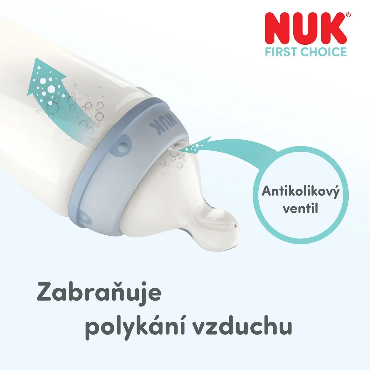 NUK First Choice Savička 3m+ vel. M 2 ks