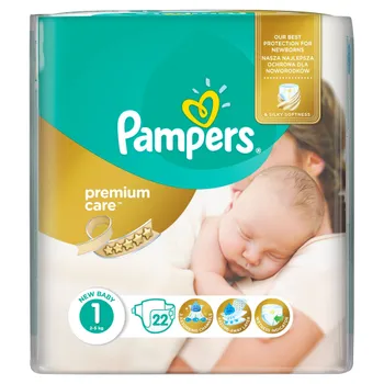Pampers Premium Care vel. 1 Newborn dětské pleny 22 ks 