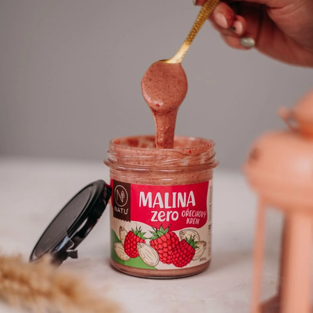NATU Malina zero ořechový krém 300 g