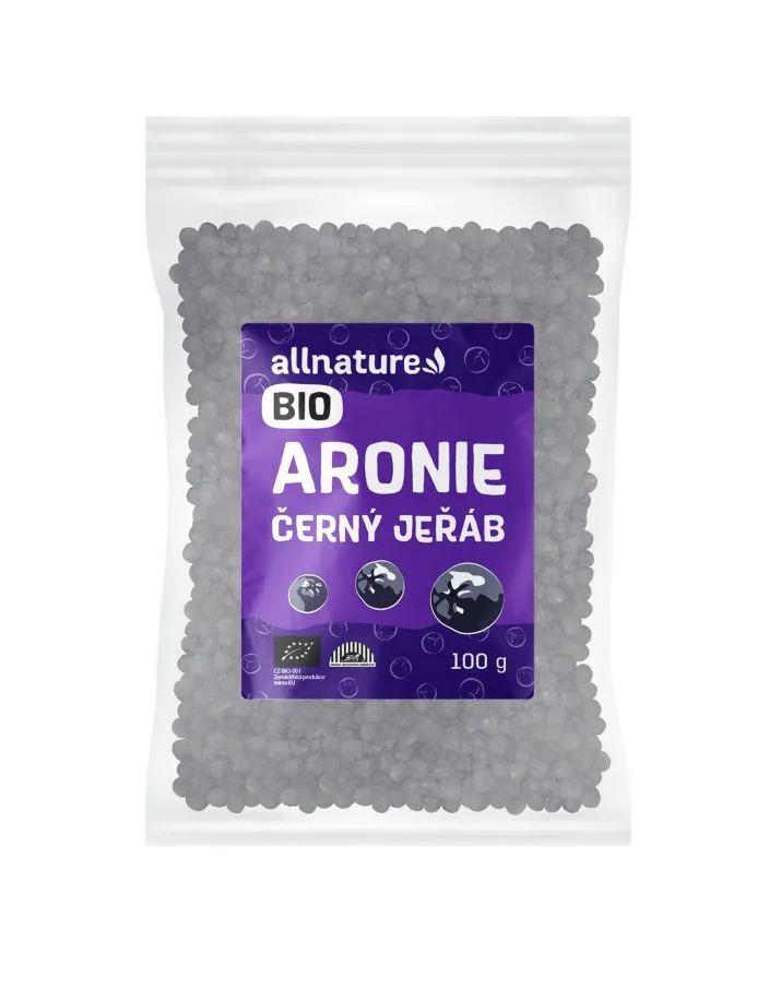Allnature Aronie černý jeřáb BIO plody 100 g