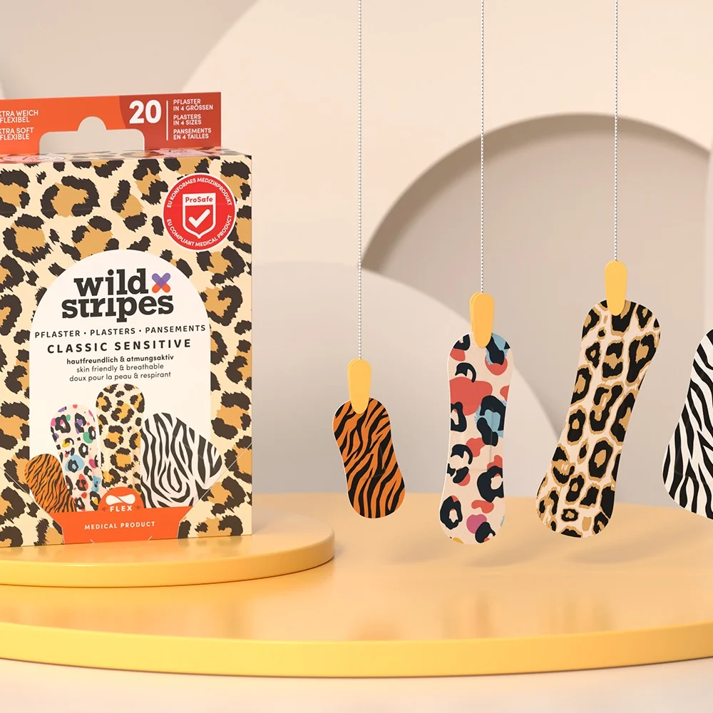 Wild Stripes Classic Sensitive Animal náplasti 20 ks