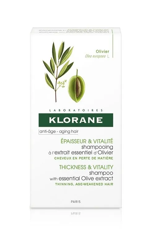 KLORANE Šampon s esenciálním výtažkem z oliv pro hustotu a vitalitu zralých vlasů 200 ml