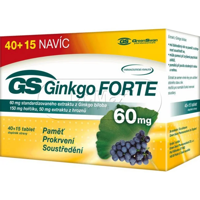 GS Ginkgo Forte 60mg tbl. 40+15