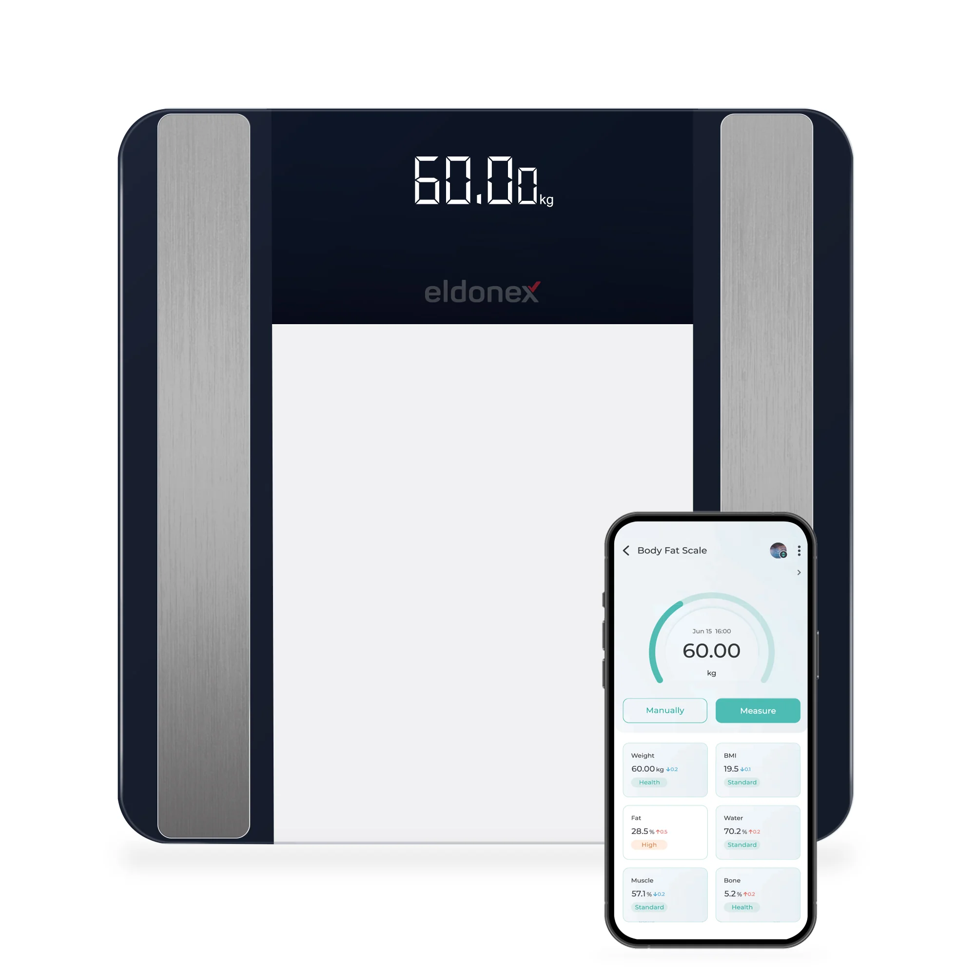 Eldonex BODYFIT PRO digitální osobní váha černá