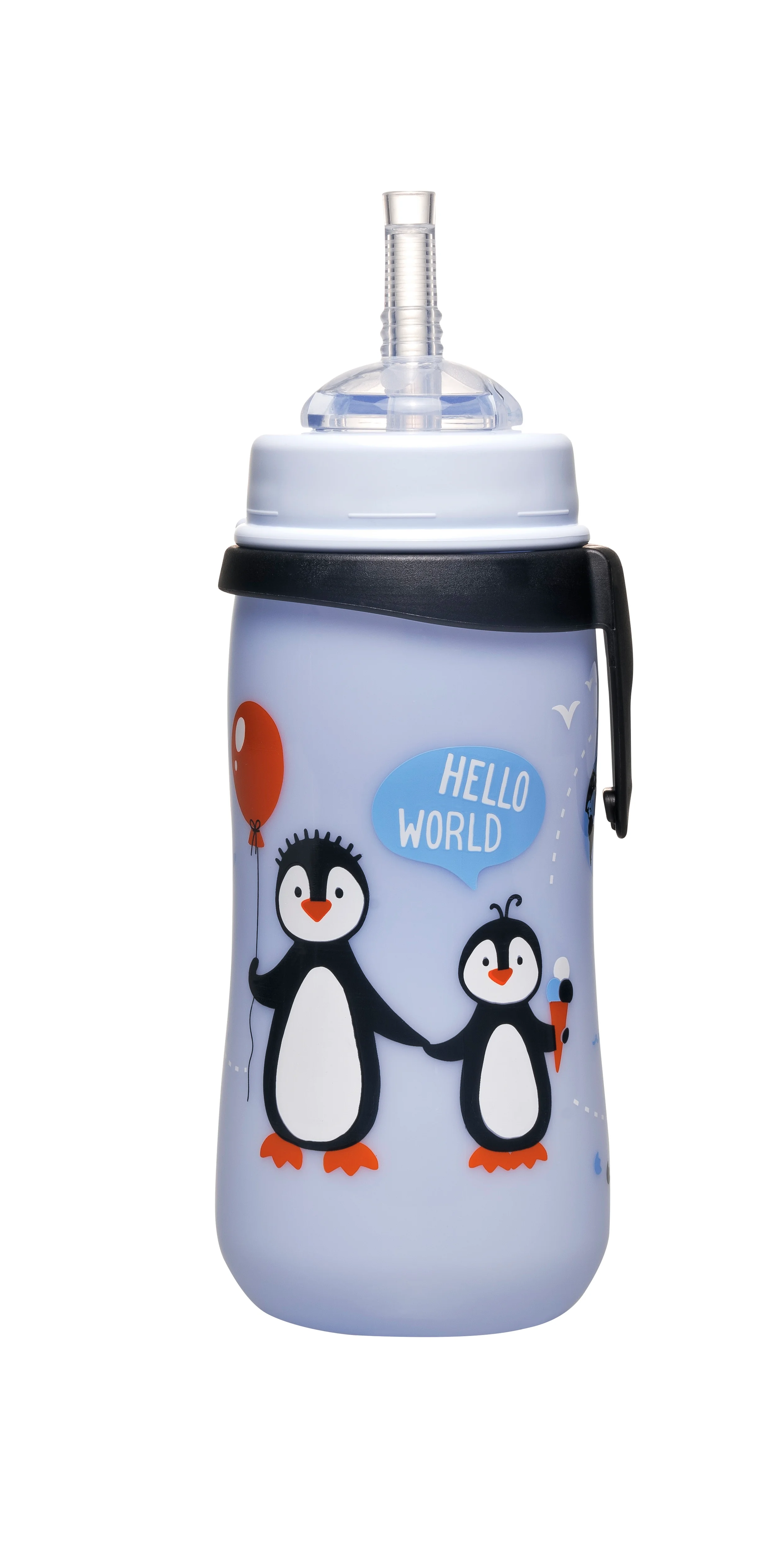 nip Straw cup láhev s brčkem PP, 330ml, kluk