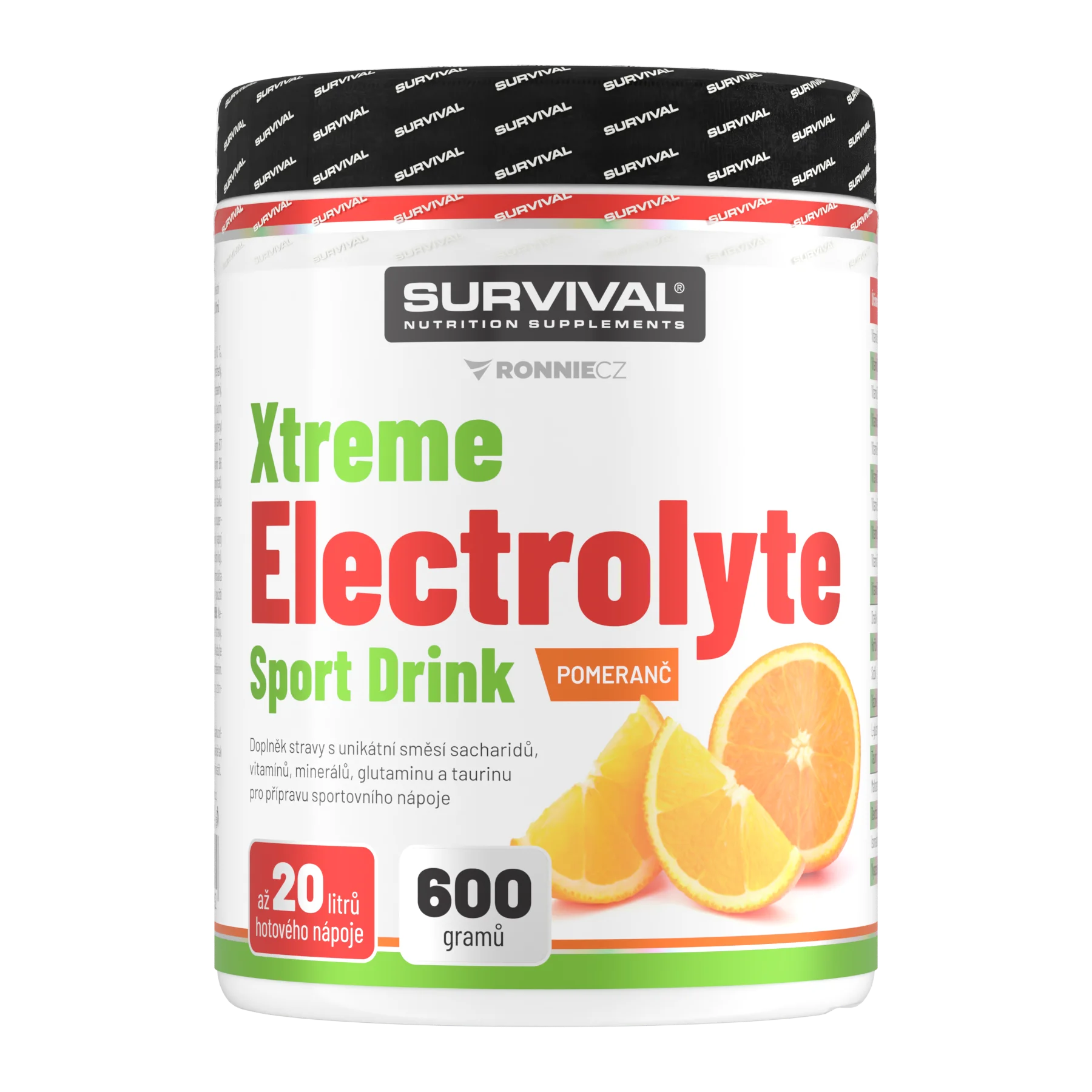 Survival Xtreme Electrolyte Sport Drink 600 g pomeranč