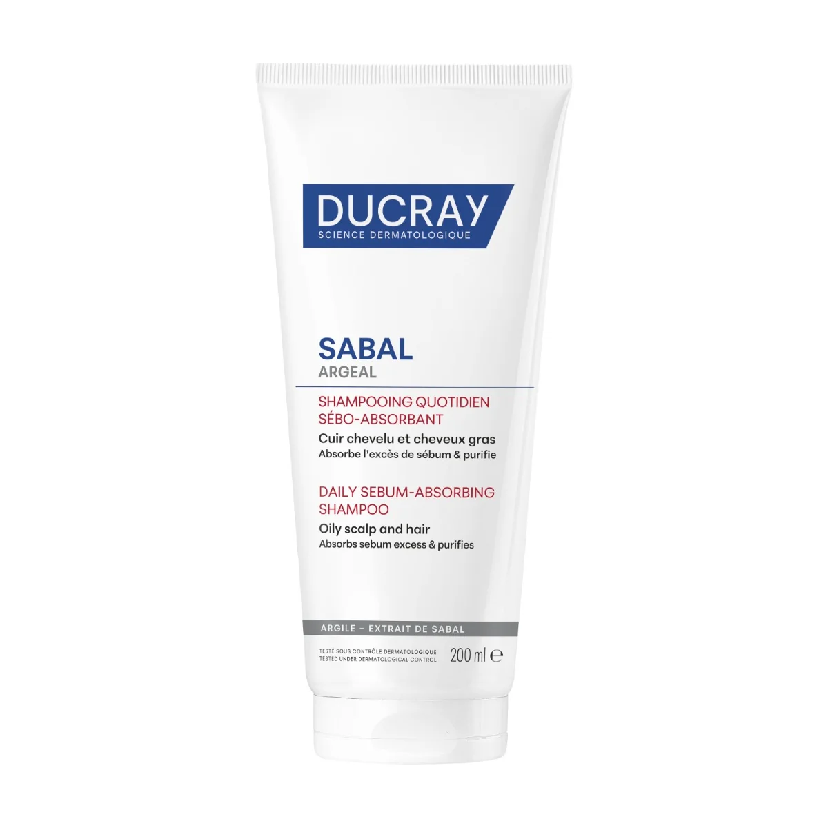 Ducray Sabal Argeal Šampon absorbující kožní maz 200 ml