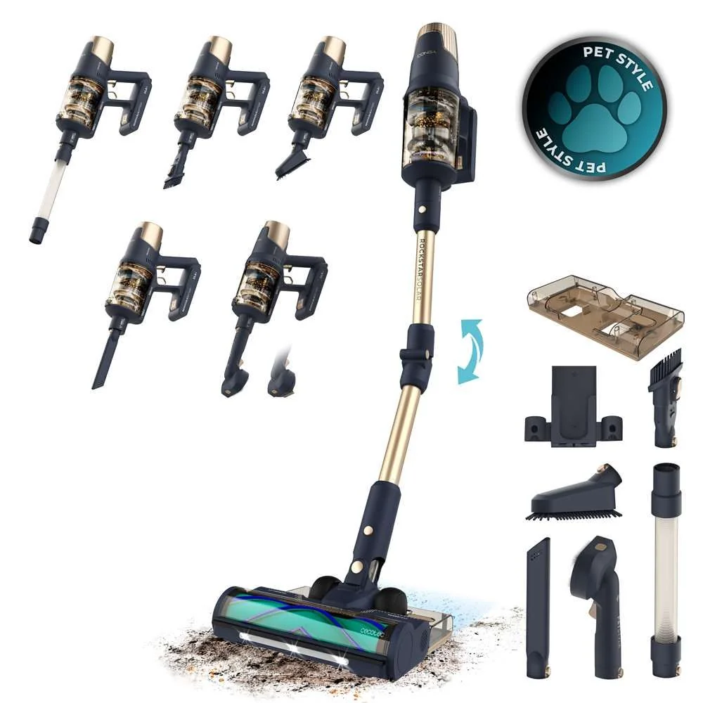 Cecotec Conga Rockstar 10500 Solar AquaPet Flex tyčový vysavač