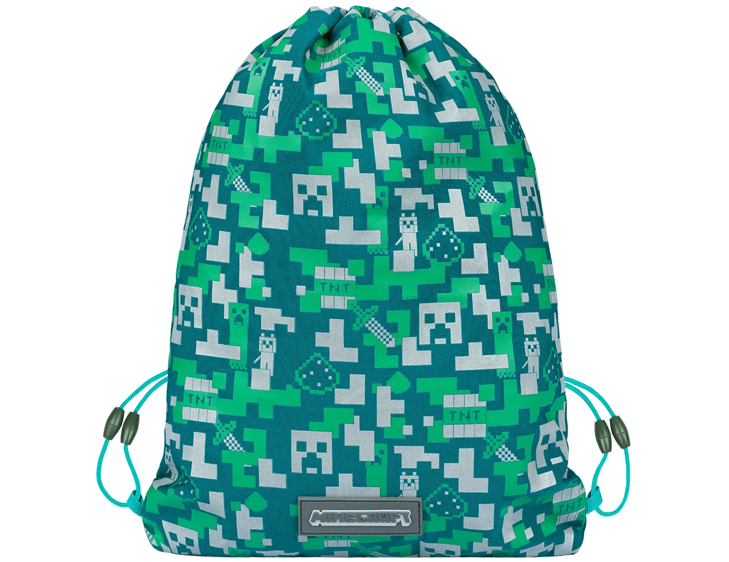 Baagl MINECRAFT SET 2 Silver Creeper: penál, sáček 