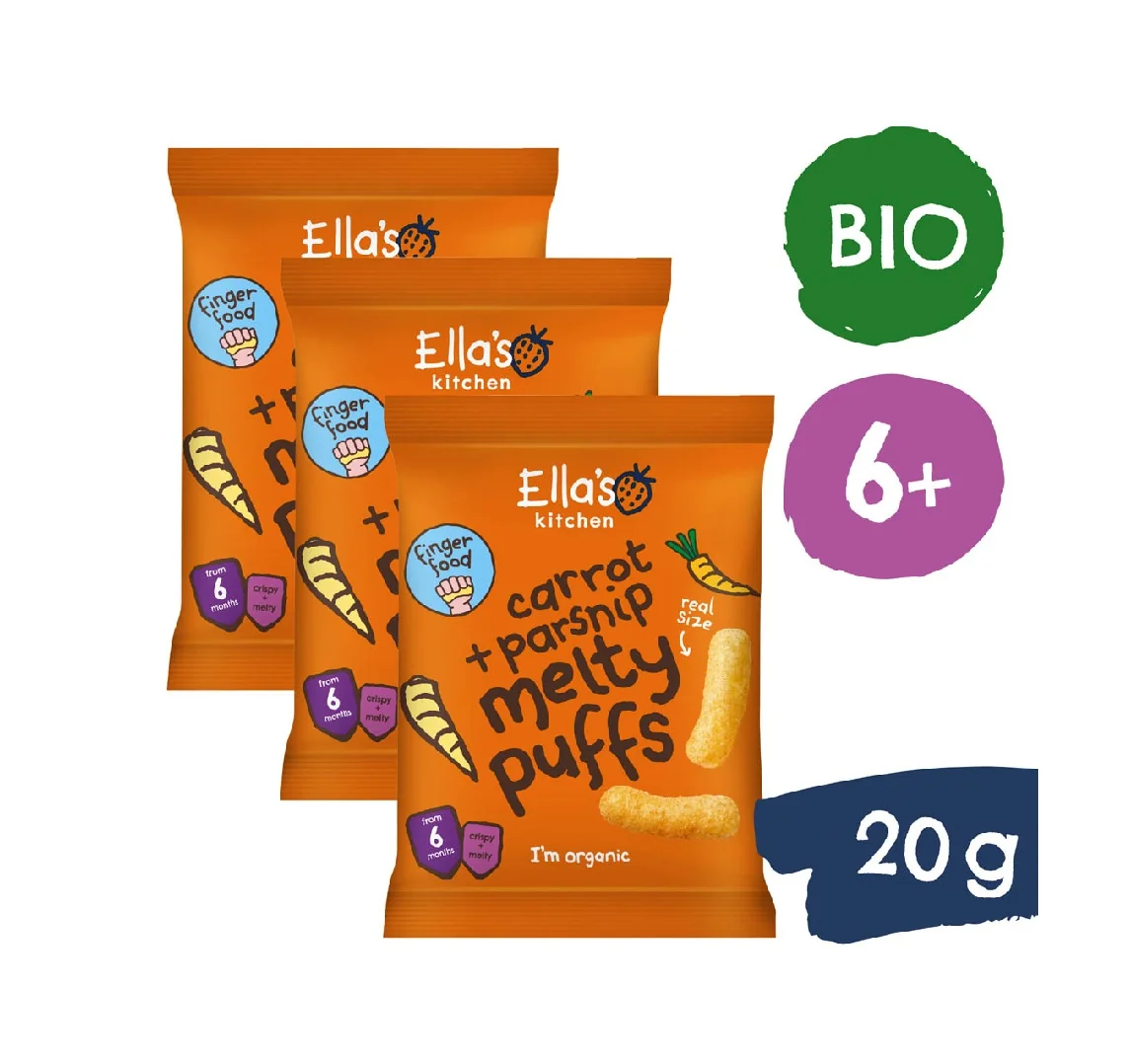 Ellas Kitchen BIO Křupky Mrkev a pastinák 20 g