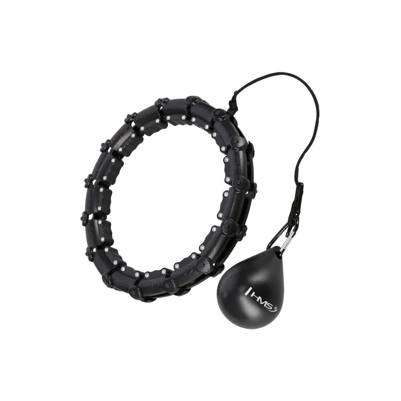 HMS Masážní hula hoop HHW02 se závažím černá